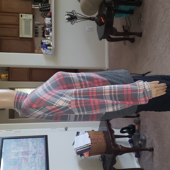 Venus s plaid colorblock ulta soft mock neck chest cut out - Picture 6 of 9